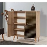 Credenza quercia 95x36x111h cm 4 ante - Agyemang