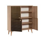 Credenza quercia 95x36x111h cm 4 ante - Agyemang