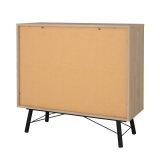 Credenza rovere 101x40x94h cm 6 cassetti - Maka