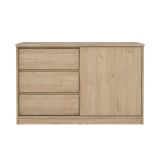 Credenza rovere 118x50x75h cm 1 anta e 3 cassetti - Bebinca