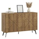 Credenza rovere 123x35x77h cm 4 ante - Brunale