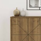 Credenza rovere 123x35x77h cm 4 ante - Brunale