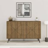 Credenza rovere 123x35x77h cm 4 ante - Brunale