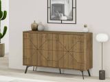 Credenza rovere 123x35x77h cm 4 ante - Brunale
