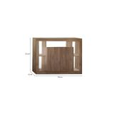 Credenza rovere 134x42x102h cm 2 ante - Angelie