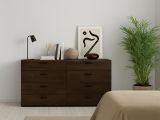Credenza rovere 140x40x81h cm 8 cassetti - Acetosella