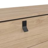 Credenza rovere 150x40x94h cm 6 cassetti - Anturio