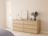 Credenza rovere 153x50x70h cm 6 cassetti - Abacadabra