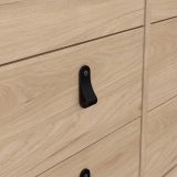 Credenza rovere 159x38x79h cm 8 cassetti - Kovsova