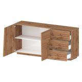 Credenza rovere 180x44x86h cm 2 ante e 3 cassetti - Avelignese