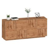 Credenza rovere 200x44x86h cm 4 ante - Arda