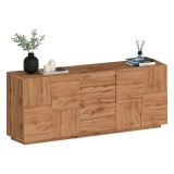 Credenza rovere 220x44x86h cm 4 ante e 3 cassetti - Astel