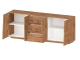 Credenza rovere 220x44x86h cm 4 ante e 3 cassetti - Astel
