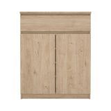 Credenza rovere 80x40x100h cm 2 ante e 1 cassetto - Genziana