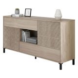 Credenza rovere cannettato 151x41x80h cm 2 ante e 2 cassetti - Abib