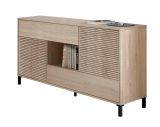 Credenza rovere cannettato 151x41x80h cm 2 ante e 2 cassetti - Abib