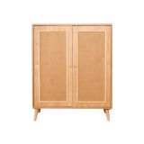 Credenza Solaris, Buffet da soggiorno, Madia da salotto, Dispensa moderna da cucina, 90x40h110 cm, Quercia