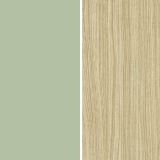 Credenza Verde 3 Ripiani Apertura Battente, a Ribalta 200x45x85.5h cm, 5 Ante - Pulfero