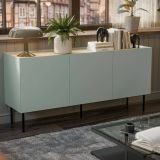 Credenza verde e rovere 150x40x70h cm 3 ante - Verrone