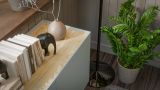 Credenza verde e rovere 150x40x70h cm 3 ante - Verrone