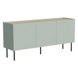 Credenza verde e rovere 150x40x70h cm 3 ante - Verrone