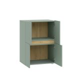 Credenza Verde un Ripiano 4 Ante 60x42x84h cm, 2 Vani - Lerinito