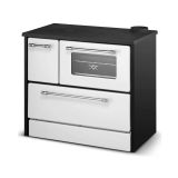 Cucina a legna in metallo bianca e nera 87x51x79h cm - Andalo