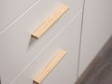 Cucina Beige Marrone Rovere Nodi Con cassetti, Elettrodomestici non inclusi, 9 Ante - Ghemme