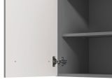 Cucina Bianco Grigio Con cassetti, Elettrodomestici non inclusi, 10 Ante - Zambana