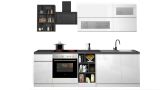 Cucina Bianco Lucido Grigio Ardesia 13 Ripiani Modulabile, un Cassetto Made in Italy - Fonti