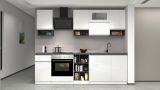 Cucina Bianco Lucido Grigio Ardesia 19 Ripiani Modulabile, un Cassetto Made in Italy - Attiko