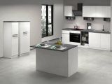 Cucina Bianco Lucido Grigio Ardesia Con cassetti, Elettrodomestici non inclusi, 12 Ante Made in Italy - Balme