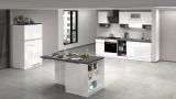 Cucina Bianco Lucido Grigio Ardesia Modulabile 29 Ripiani, 3 Cassetti Made in Italy - Balme