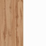 Cucina Bianco Lucido Marrone Rovere Con cassetti, Elettrodomestici non inclusi, Modulabile Made in Italy - Attimis