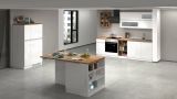 Cucina Bianco Lucido Marrone Rovere Modulabile 30 Ripiani, 3 Cassetti Made in Italy - Armend