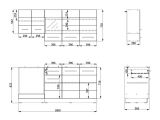 Cucina Bianco Marrone Rovere Con cassetto e Ante, Elettrodomestici non inclusi - Colombo