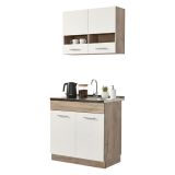 Cucina Bianco Marrone Rovere Elettrodomestici non inclusi - Taurano