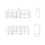 Cucina Bianco Opaco Bianco Lucido Con cassetti, Elettrodomestici non inclusi, Modulabile, Apertura Battente, Scorrevole - Riquew