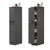 Cucina Grigio Ardesia Grigio Ardesia Con cassetti, Elettrodomestici non inclusi, Made in Italy - Arlo