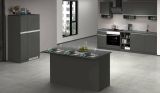 Cucina Grigio Ardesia Grigio Ardesia Con cassetti, Elettrodomestici non inclusi, Modulabile Made in Italy - Arlo