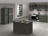 Cucina Grigio Ardesia Grigio Ardesia Con cassetti, Elettrodomestici non inclusi, Modulabile Made in Italy - Arlo