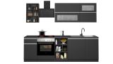 Cucina Grigio Ardesia Grigio Ardesia Con cassetti, Elettrodomestici non inclusi, Modulabile Made in Italy - Fonti