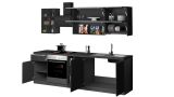 Cucina Grigio Ardesia Grigio Ardesia Con cassetti, Elettrodomestici non inclusi, Modulabile Made in Italy - Fonti