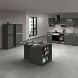 Cucina Grigio Ardesia Grigio Ardesia Con cassetti, Elettrodomestici non inclusi, Set Made in Italy - Arlo