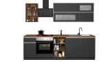 Cucina Grigio Ardesia Marrone Rovere Con cassetti, Elettrodomestici non inclusi, 5 Ante Made in Italy - Fonti