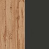 Cucina Grigio Ardesia Marrone Rovere Con cassetti, Elettrodomestici non inclusi, 7 Ante Made in Italy - Attimis