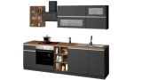 Cucina Grigio Ardesia Marrone Rovere un Cassetto 13 Ripiani, 5 Ante Made in Italy - Fonti
