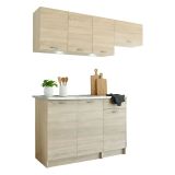 Cucina Marrone Rovere Modulabile Con cassetto, Elettrodomestici non inclusi - Sora