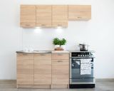 Cucina Marrone Rovere Modulabile Con cassetto, Elettrodomestici non inclusi - Sora