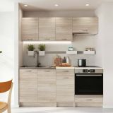 Cucina Marrone Rovere Modulabile Con cassetto, Elettrodomestici non inclusi - Teano